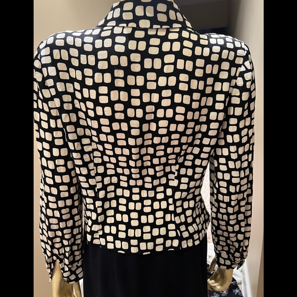 Danna Buchman 100% Silk Front Zipper Blouse - Picture 2 of 7